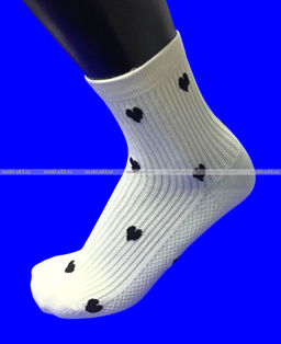 Цена за 10 пар. AMIGOBS носки женские цветные в рубчик с принтом Сердечки арт. 9503-2 фото 4