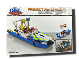 Конструктор "GAO BO LE" 189 дет. "Катер" 2 варианта сборки (KY1011-4) в коробке (р)