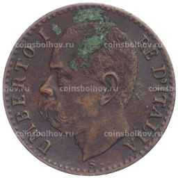 Монета 1 чентезимо 1895 года Италия