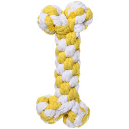 Цена за 2 шт. Игрушка - когтеточка для кошек и собак "Косточка", цвет желтый