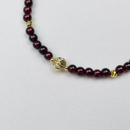 Браслет из Граната со вставкой 18 см +