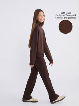 Dik Yaka K?z ?ocuk Soft Touch E?ofman Tak?m?