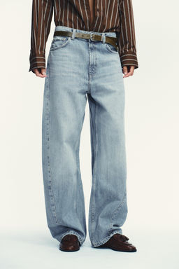 TRF BAGGY BALLOON MID-WAIST JEANS - Zara фото 2