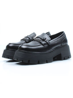 03-5933 BLACK Лоферы женские (натуральная кожа)