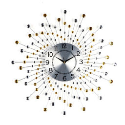 Часы настенные интерьерные «Оцьери», серия: Ажур, бесшумные, плавный ход, d=59 см, циферблат d=22 см, от батарейки 1хАА