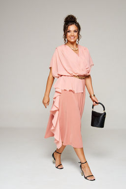 Платье 6357 коралл