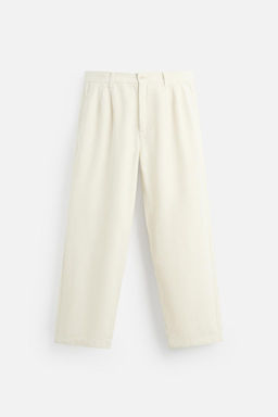 RELAXED FIT PLEATED TROUSERS - Zara фото 7