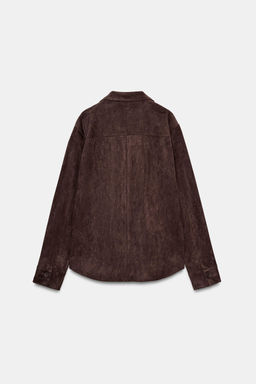 FAUX SUEDE OVERSHIRT - Zara фото 13