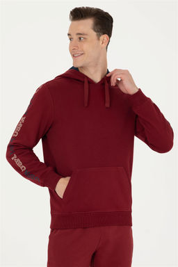 U. S. Polo Assn Мужская бордовая красная толстовка с капюшоном - U.s. polo assn фото 10