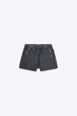 FADED-EFFECT FLEECE SHORTS - Zara фото 23