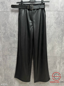 Брюки женские из экокожи