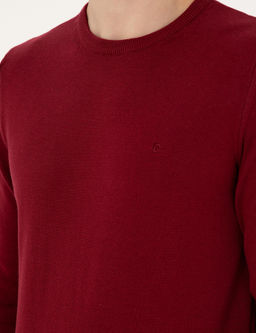 Vi_ne Slim Fit Bisiklet Yaka Basic Triko Kazak - Pierre cardin фото 7