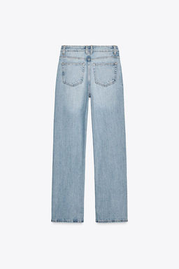 TRF STRAIGHT HIGH-WAIST JEANS - Zara фото 4