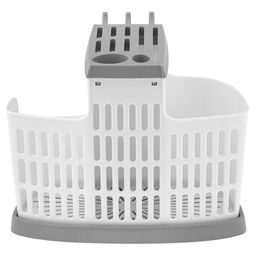 Подставка для столовых приборов пластмассовая 19х25х14,5см, смоки (Россия)