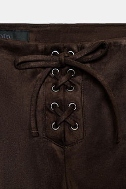 FLARE TROUSERS WITH TIE DETAIL