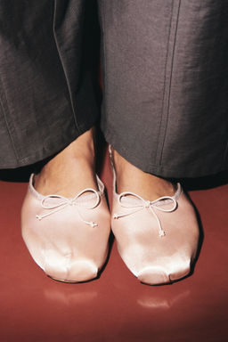 Ballet-inspired satin mules - H&m фото 2