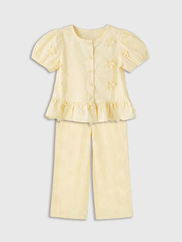 Nak??l? K?z ?ocuk G?mlek ve Pantolon