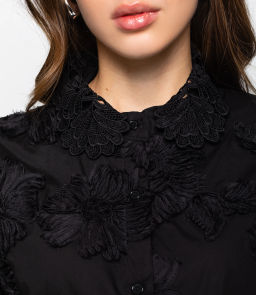 Блуза #КТ3018 (1), чёрный