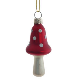 Украшение новогоднее "Гриб", L4 W4 H9 см, 2в.