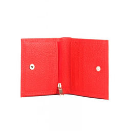 Портмоне женское Croco-ПР-917 натуральная кожа 2 отд, 6 карм, красный флотер (113) 263953  фото 3