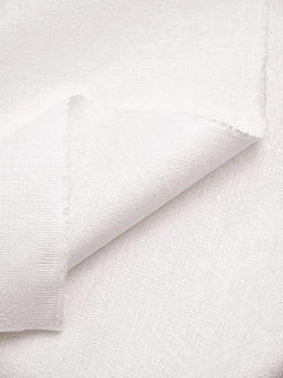 Полульняной жаккард Бернарда цв.белый, ш.1.6м, лен-59%, хлопок-41%, 230гр/м.кв - Купава фото 7