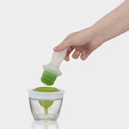 Ёмкость для масла, d=10 см, с кисточкой, стекло, белая - Simaland фото 6