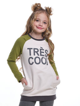 Толстовка для девочки UD 0277 хаки