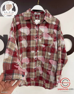 Рубашка женская в клетку