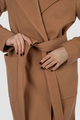 01-12046 Пальто женское демисезонное "Classic Reserve" (пояс)