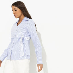 Рубашка с эффектом многослойности Модная цель (белая) - Charutti фото 6