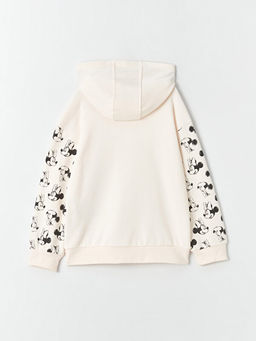 Minnie Mouse Bask?l? Uzun Kollu K?z ?ocuk Hoodie - Waikiki фото 3