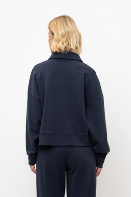 ЕВТ 3282/индиго джемпер-поло жен