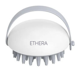 ETHERA Массажная силиконовая щётка для мытья головы, белый  фото 5