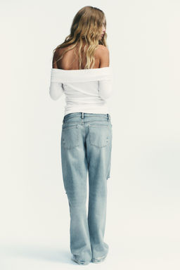 GATHERED BANDEAU T-SHIRT - Zara фото 4