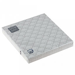 Салфетки бумажные "Bouquet Home Collection Classic" 33х33см, 3-х слойные, 20 штук в упаковке, 100% целлюлоза, "Серебряный веер" (Россия)