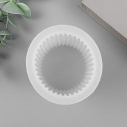 Молд силикононовый «Цилиндр. Полоски тонкие» 6,5 х 6,5 х 8,7 см