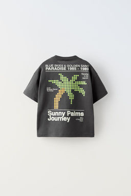PALMIYE DESENLI KOLSUZ T-SHIRT - Zara фото 2