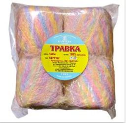 Цена за 4 мотков пряжи ТРАВКА