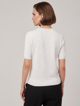 Футболка женская 1231152001 white - Eleganzza фото 3