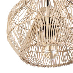 Светильник потолочный из ротанга «Робби», 1×120 Вт, Е27, 30×30×30 см