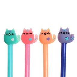 Цена за 12 шт. Ручка - прикол гелевая Calligrata Кошка, МИКС  фото 3