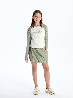 Beli Lastikli K?z ?ocuk Kargo Etek