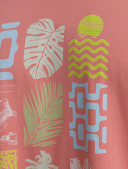 Свободная футболка с авторским принтом - Vilatte фото 2