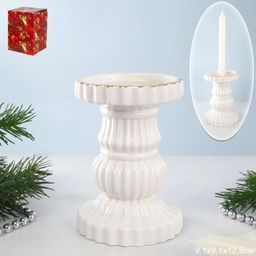 Подсвечник 9,1х9,1х12,9 см / 7093 /уп 36/