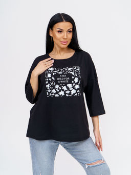 Туника женская, цвет темно-синий - Барболета фото 21