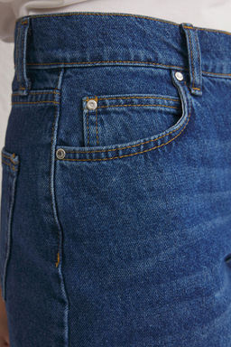 TRENDYOLMILLA Siyah Yuksek Bel Denim Bermuda TWOSS25SR00017  фото 4