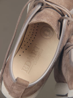 Мокасины 191.1607be. коричневый капучино замша