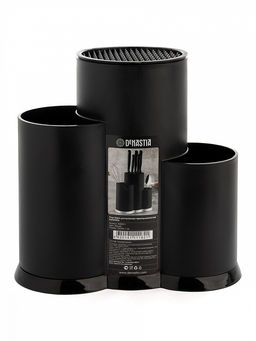 Подставка для кухонных принадлежностей 23x20x11 черный полипропилен - Denastia фото 2