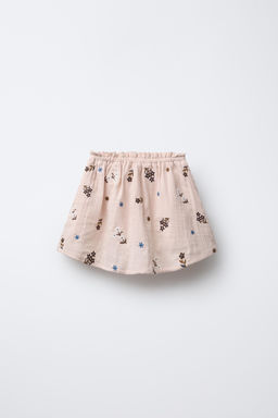 EMBROIDERED BERMUDA SKORT