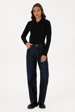 Kad_n Siyah Basic Polo Yaka Sweatsh_rt - U.s. polo assn фото 18